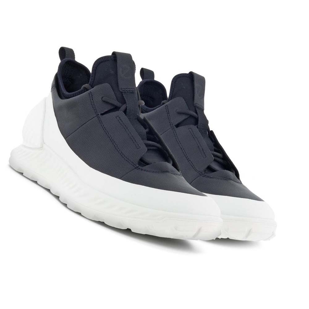 Ecco Exostrike Low Sneakers Herr Svarta Vita | SE 618LIS